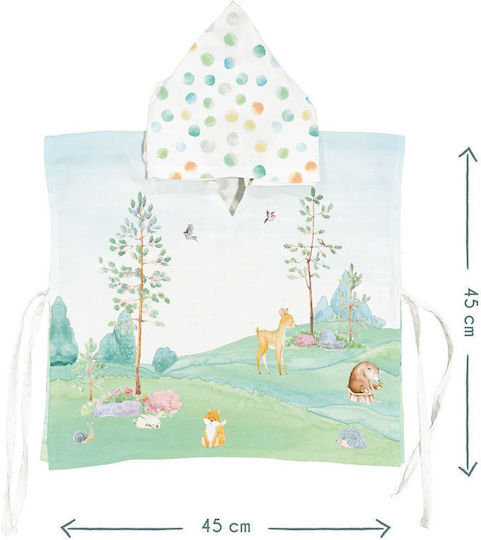Stewehome Baby Poncho 100% Cotton Animal Pattern · Ste-025539-v53941