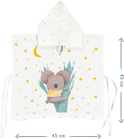 Stewehome Kinder Strandponcho 100% Baumwolle Museline Für Babys 0 2 Jahre
