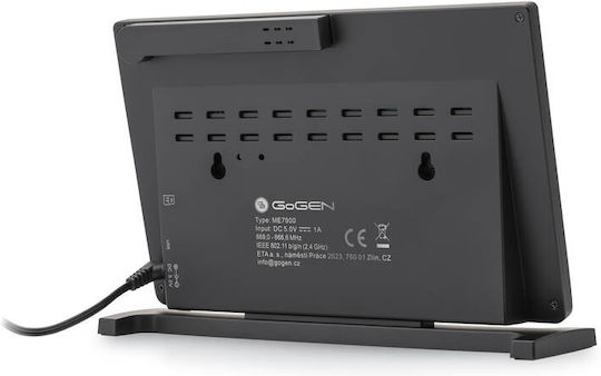 GoGEN Ασύρματος Μετεωρολογικός Σταθμός Ψηφιακός Επιτραπέζιος Λευκός