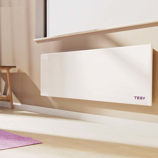 Tesy Konvektorheizung Wand 1400W mit elektronischem Thermostat und WiFi Weiß