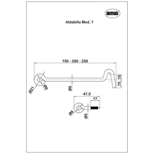 Amig Hanger Kitchen Hook Black 14191