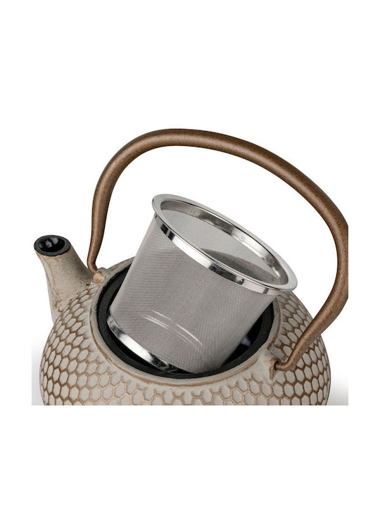 Bredemeijer Teapot Τσαγιέρα με Φίλτρο Μαντεμένια Μπεζ
