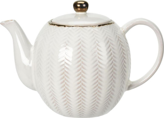 JK Home Decoration Τσαγιέρα Κεραμική 1100ml
