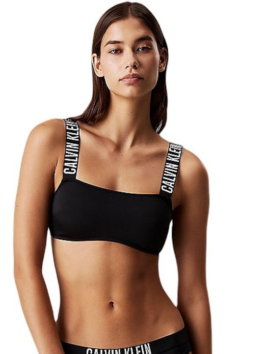 Strapless Bikini Top Μαύρο
