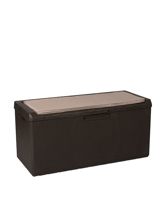 Toomax Outdoor Storage Box Porto Novo 350lt Brown L123.7xW54.5xH58.7cm