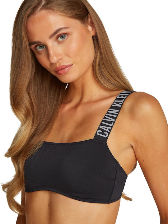 Strapless Bikini Top Μαύρο