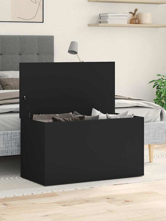 vidaXL Outdoor Storage Box Black L84xW42xH46cm