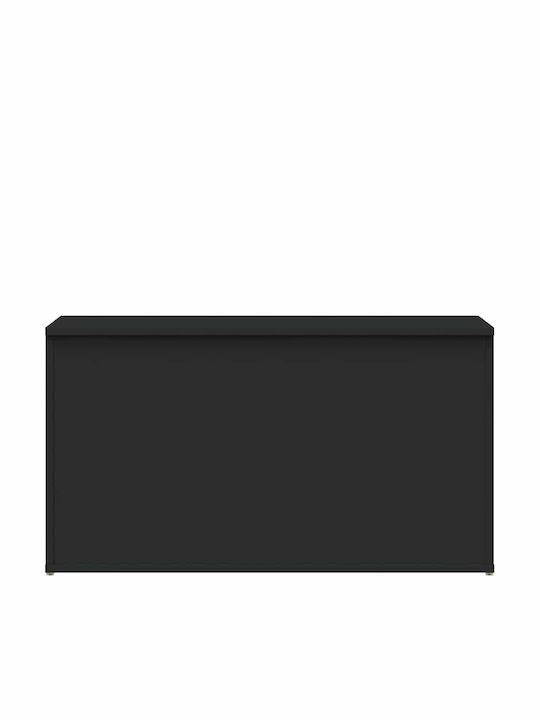vidaXL Outdoor Storage Box Black L84xW42xH46cm