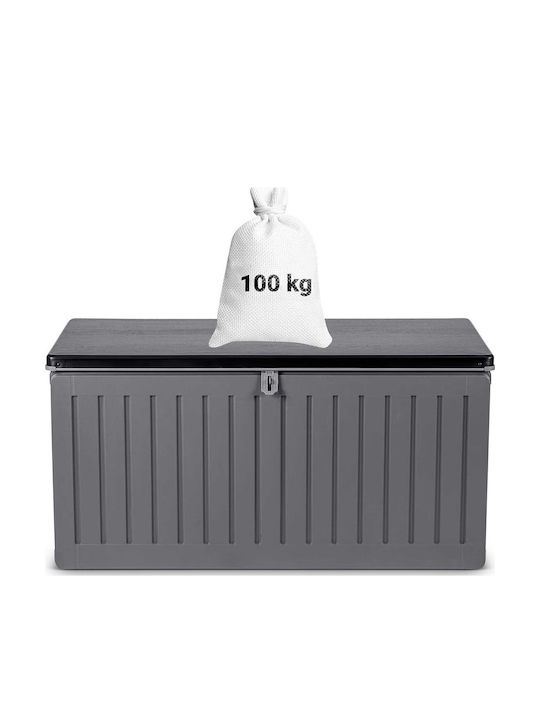 Plonos Außenlagerbox Kunststoff 270Es Gray L109xB51xH55cm