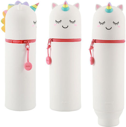 I-Total Silicone Pencil Case Cylinder Various Designs/Colours