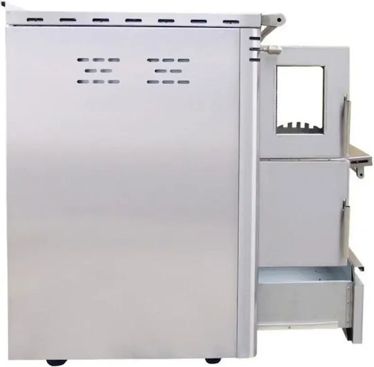 Senko SG-90 Metallic Wood Burning Stove 7.5kW Burgundy