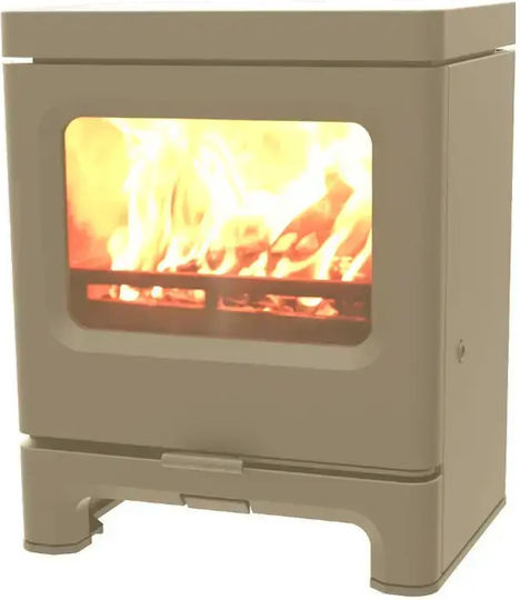 Charnwood Skye 5 - Low stand Metallisch Holzofen 5kW Almond