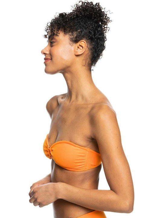 Color Jam Strapless Bikini Top tangelo