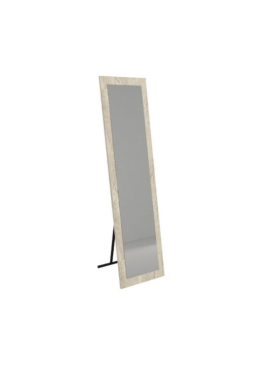 Megapap Oglindă cu Ramă din Lemn Bej 150x40cm