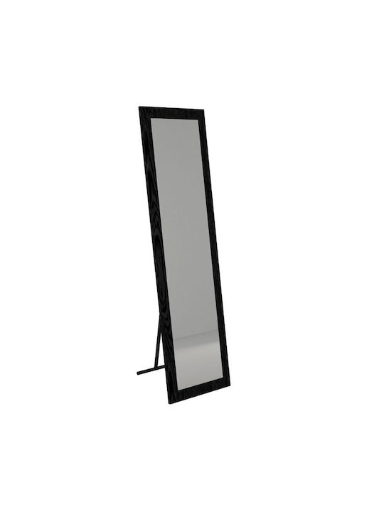 Megapap Oglindă cu Ramă din Lemn Negru 150x40cm