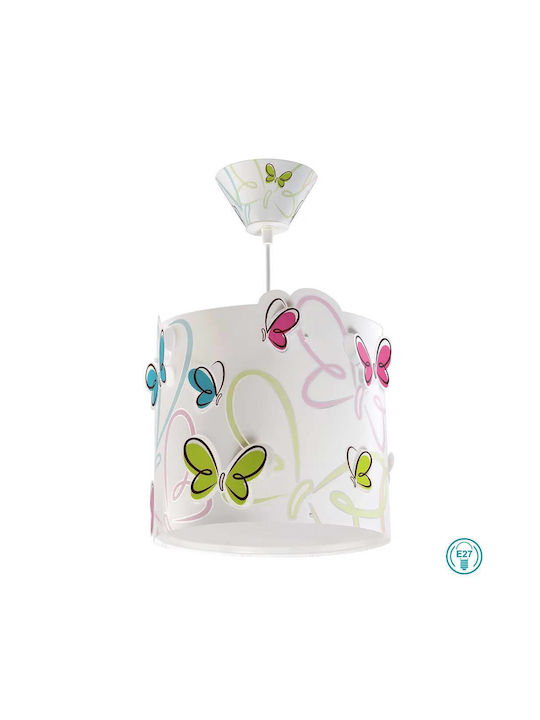 Ango Butterfly Einfaches Licht Kinderdeckenleuchte Deckenleuchte 23W mit Fassung E27 Weiß 26x25cm