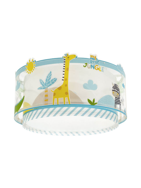 Ango My Little Jungle Einfaches Licht Kinderzimmer-Deckenleuchte 15W mit E27-Fassung Türkis