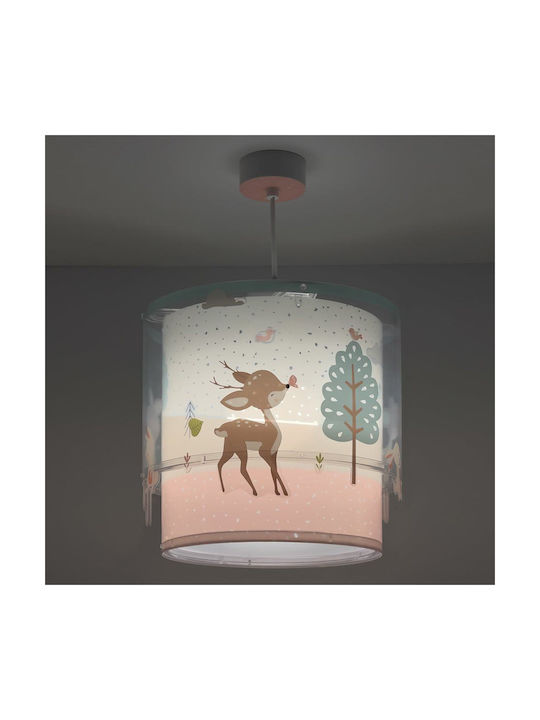 Ango Loving Deer Single-Light Kids Ceiling Light Hanging 15W with E27 Base Green