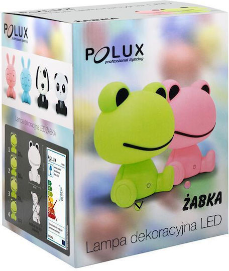 Polux Φωτάκι Νυκτός LED Βάτραχος Πράσινο