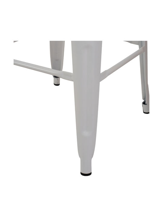 Stool for Bar Outdoor White 43x43x78cm