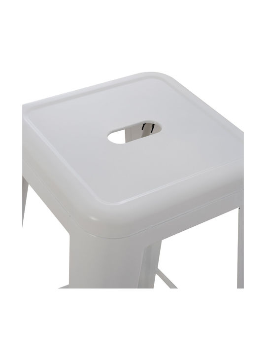 Stool for Bar Outdoor White 43x43x78cm