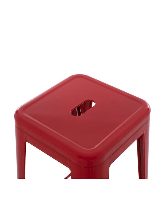 Stool for Bar Outdoor Red 43x43x78cm