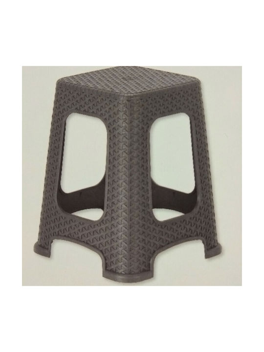Kunststoff Gartenhocker Dunkelgrau 28,5x28,5x45cm