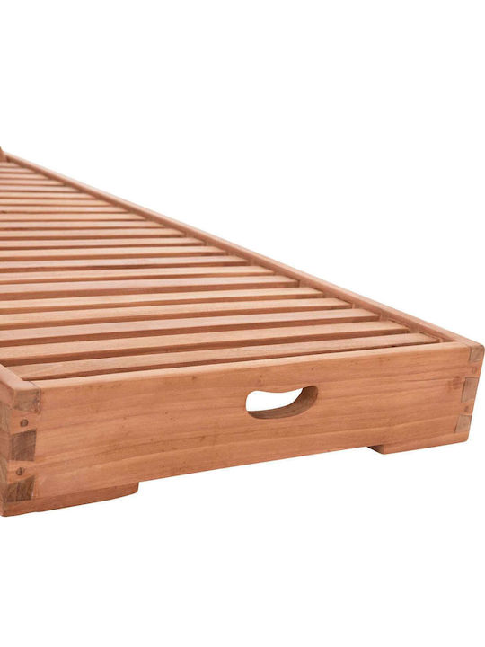 Deckchair Beige 200x65x31cm.