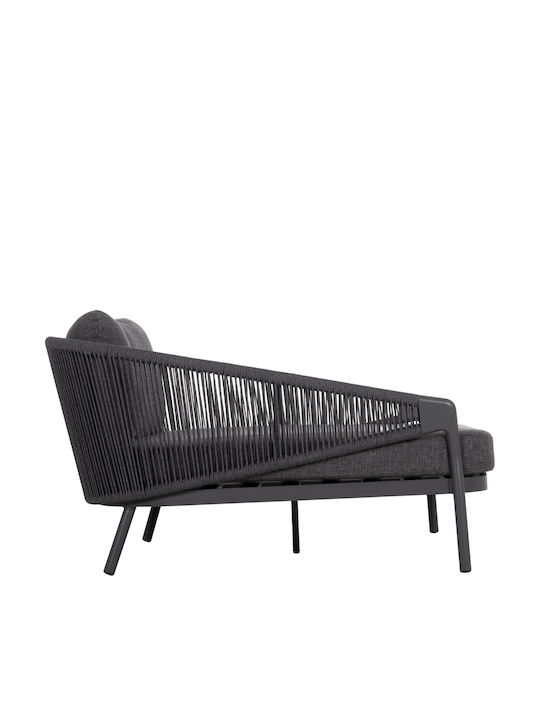 Șezlong Aluminiu Gri 157x149x80 cm