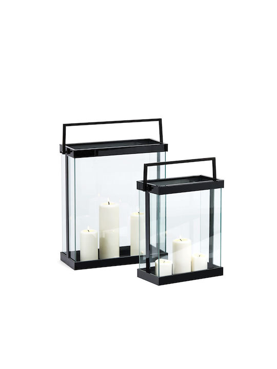 Φανάρι Luxor S 239013 33x15x43cm Black Philippi Ανοξείδωτο Ατσάλι