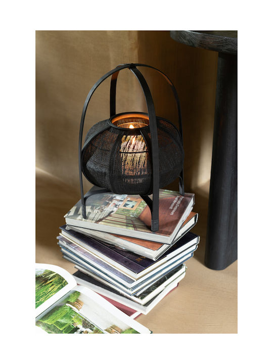 Jolipa Bamboo Lantern Black 30x30x41cm