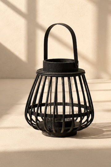 Kaemingk Φαναράκι Ξύλινο Μαύρο 18x18x19εκ.