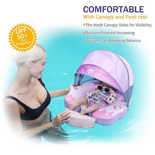 Mambobaby Σωσίβιο Swimtrainer με Διάμετρο 50εκ. και Σκίαστρο Γαλάζιο