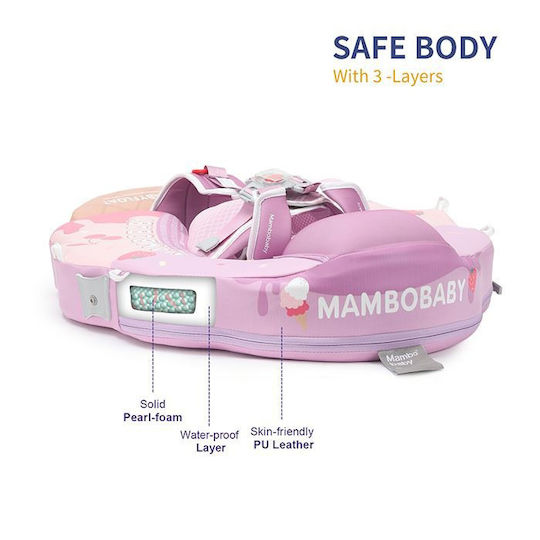 Mambobaby Σωσίβιο Swimtrainer με Διάμετρο 50εκ. και Σκίαστρο Γαλάζιο