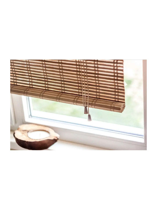 Gardinia Bamboo Shading Blind In Brown Colour W80xH220cm