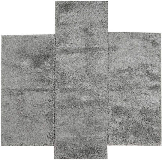 Σετ Χαλιά Κρεβατοκάμαρας Grey 9999991329676 3τμχ