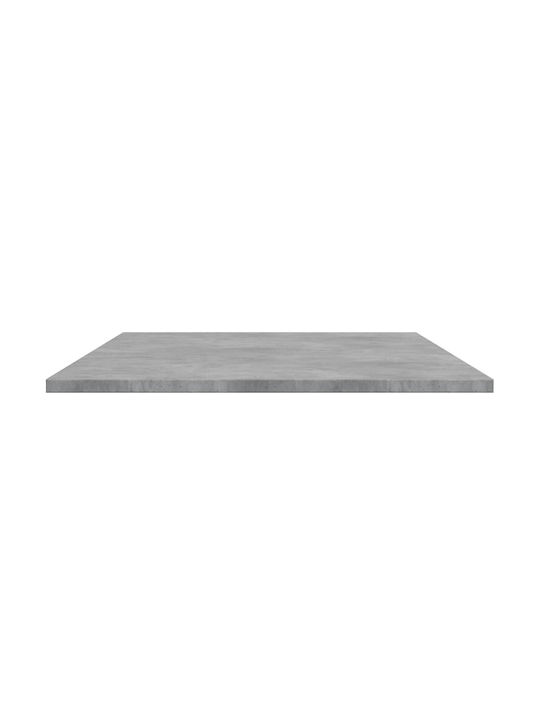 vidaXL Rectangular Bookcase Shelf made of Chipboard in Grey Colour 100x50x1.5cm 805422 4 Pieces
