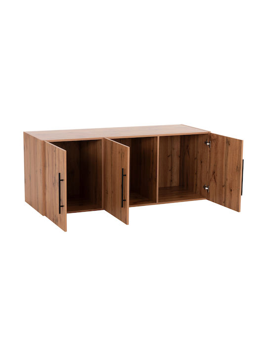 HomeMarkt Rectangular Loft Closet from Chipboard Natural 150x55x6cm HM747.12