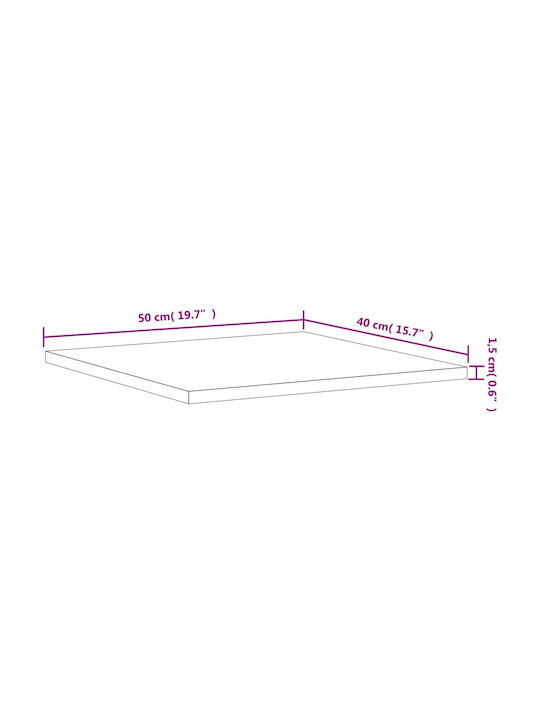 vidaXL Raft Rectangular De Bibliotecă Din Placă Din Lemn Agregat Gri 40x50x1.5cm 805195 8 Bucăți