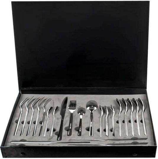 Zokura Cutlery Set Stainless Silver 24pcs Zokura Cutlery Set Stainless Silver 24pcs