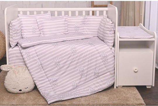 Lorelli Set Patut Striped Gri Striped 8 Bucăți