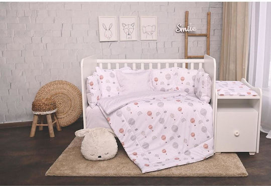 Lorelli Crib Set Balloons Grey Balloons