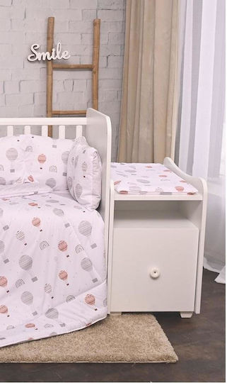 Lorelli Crib Set Balloons Grey Balloons