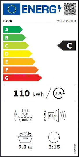 Bosch Serie 6 Στεγνωτήριο 9kg με Αντλία Θερμότητας