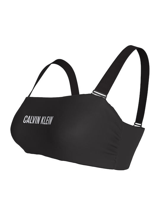 Trägerloses Bikinioberteil Schwarz