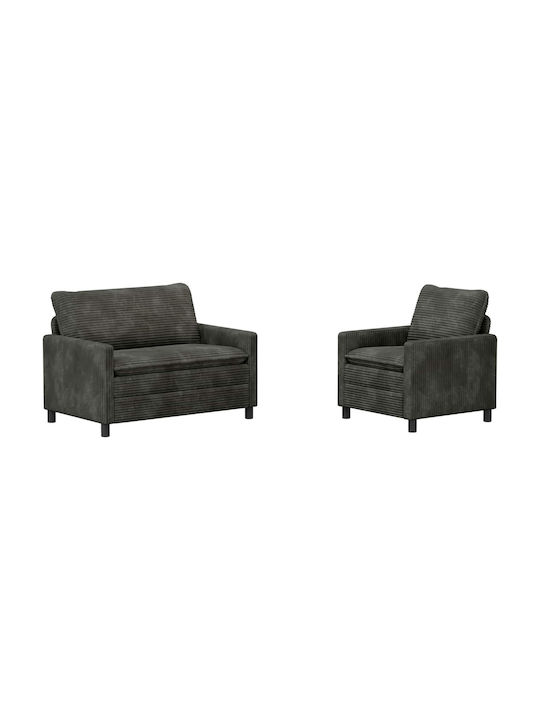 vidaXL Wohnzimmermöbel-Set 2-Sitzer & Sessel