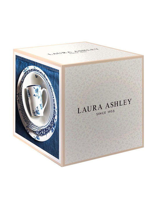 Laura Ashley Blueprint White Porcelain Dinnerware Set 12pcs