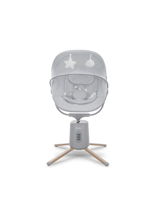 Lorelli Electric Baby Relax Swing Storky With Music and Vibration Gray for Child up to 5.2kg