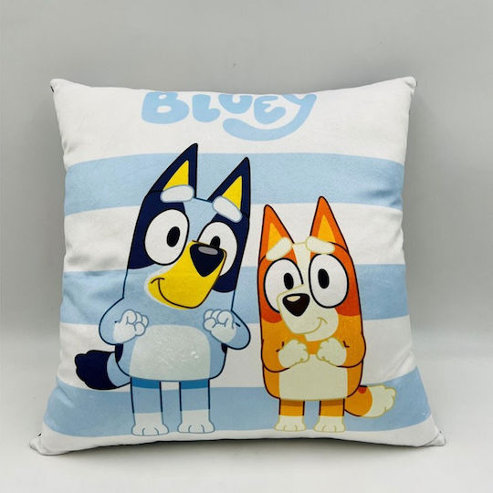 Bluey Детска Декоративна Възглавница Бяла 38x38см