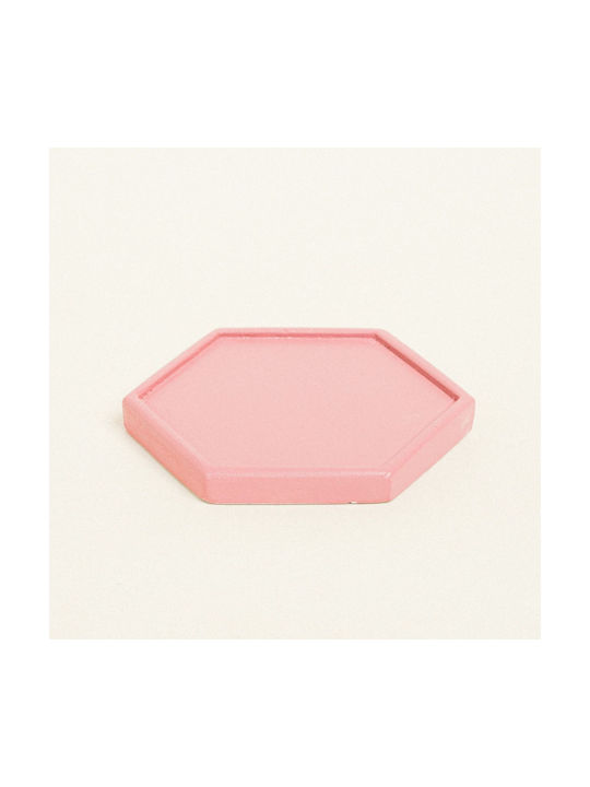 Beauty Home Σουβέρ Κεραμικό Ροζ 9x10cm Beauty Home Σουβέρ Κεραμικό Ροζ 9x10cm